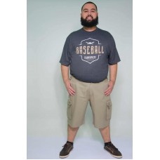 Bermuda Brim 1/2 cós de Elástico Caqui