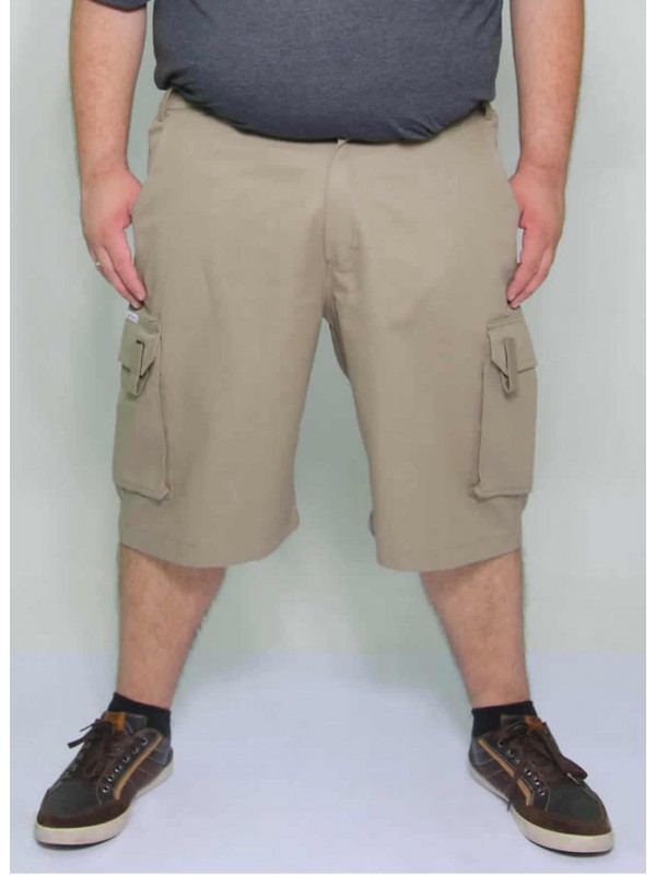 Bermuda Brim 1/2 cós de Elástico Caqui