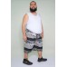 Bermuda Tactel Estampado Preta