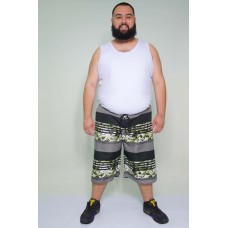 Bermuda Tactel Estampado Verde