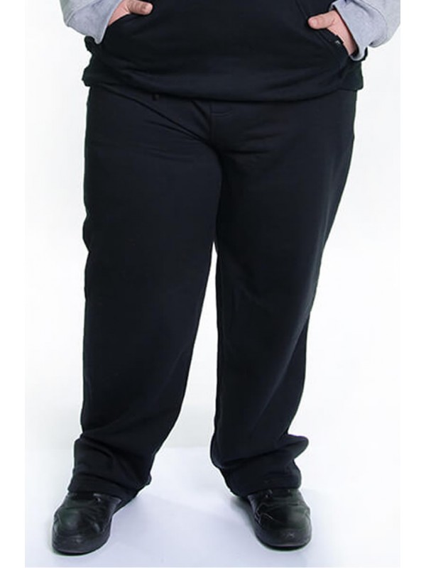 Calça Moleton Plus Size Preto