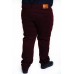 Calça Sarja com Elastano Plus Size Bordo