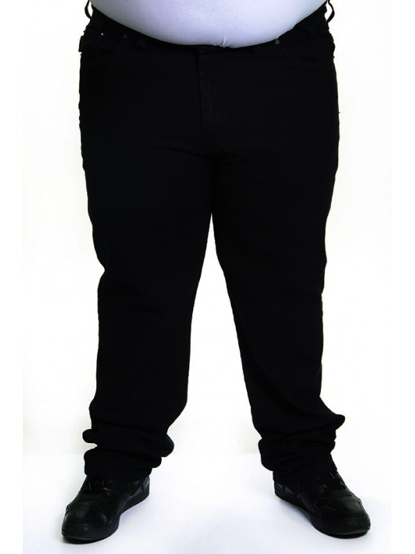 Calça Sarja com Elastano Plus Size Preta