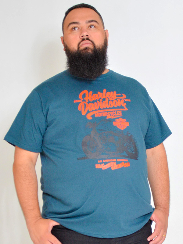 Camiseta Plus Size Harley Petróleo