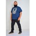 Camiseta Plus Size Headphone Marinho