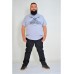 Camiseta Plus Size Motorcycle Mescla