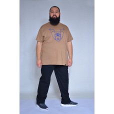 Camiseta Plus Size American Classic Caqui