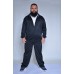 Blusão Flanelado com Capuz Plus Size Preto
