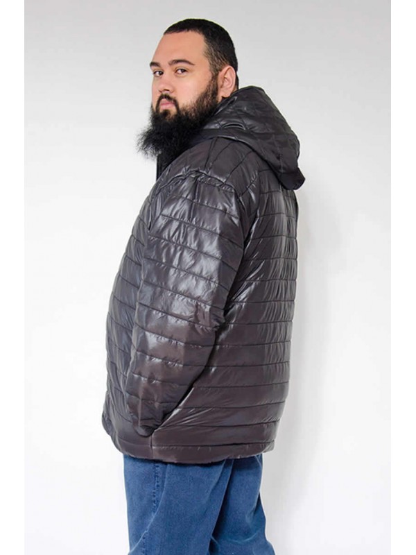 Jaqueta Nylon Plus Size Preta