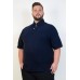 Camiseta Polo Plus Size Marinho
