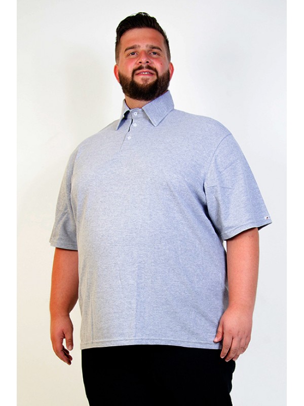 Camiseta Polo Plus Size Mescla