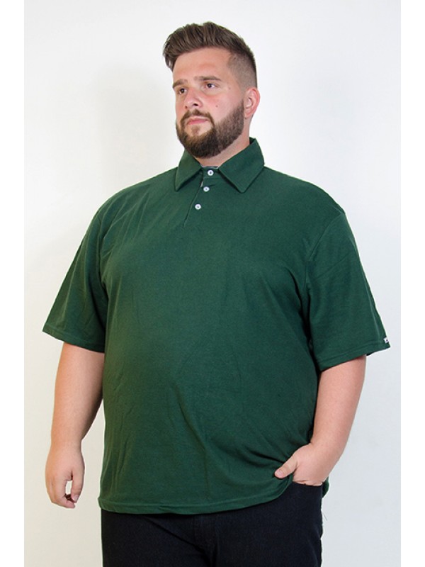 Camiseta Polo Plus Size Militar
