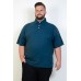 Camiseta Polo Plus Size Petróleo