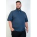 Camiseta Polo Plus Size Petróleo