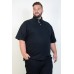 Camiseta Polo Plus Size Preta