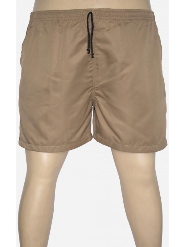 Shorts Microfibra Plus Size Caqui