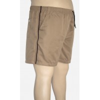 Shorts Microfibra Plus Size Caqui