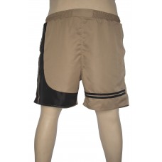 Shorts Microfibra com Recorte Plus Size Caqui