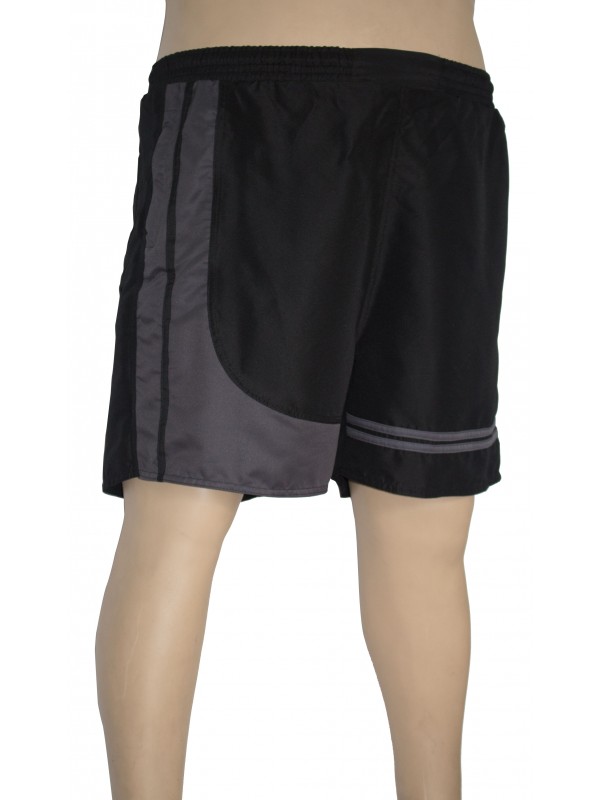 Shorts Microfibra com Recorte Plus Size Preto