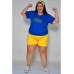 Camiseta Feminina Brasil Strass Bandeira Azul
