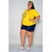 Camiseta Feminina Brasil Strass Bola Amarela