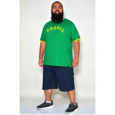 Camiseta Brasil Plus Size Verde