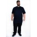 Camiseta Plus Size LongLine Básica Marinho