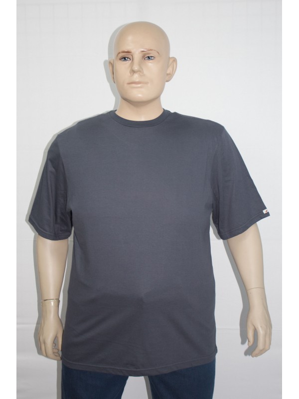 Camiseta Básica Plus Size Chumbo