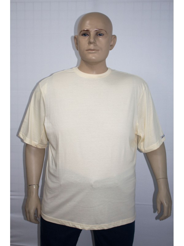 Camiseta Básica Plus Size Marfim