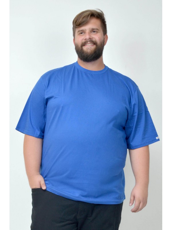 Camiseta Básica Plus Size Royal