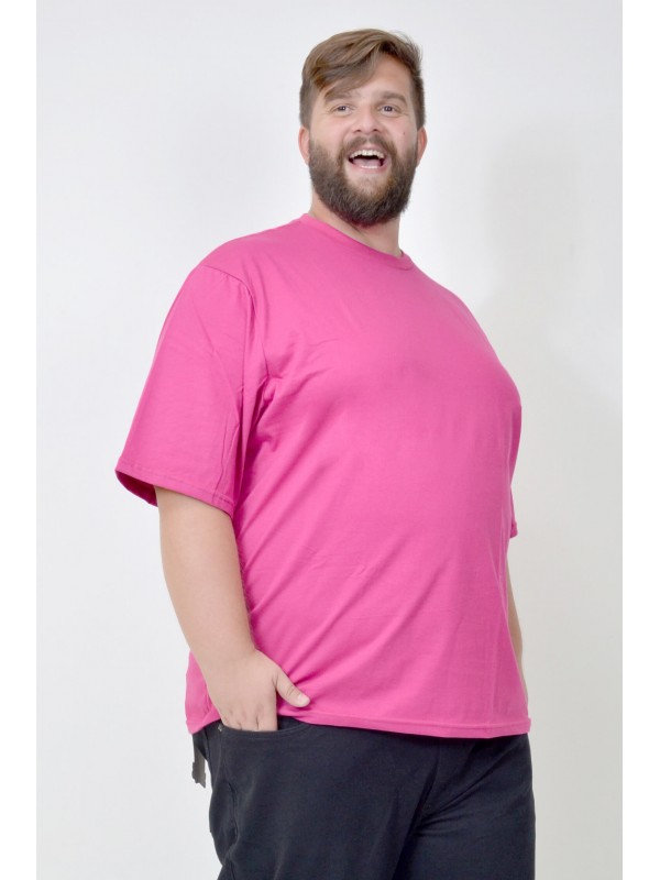 Camiseta Básica Plus Size Pink