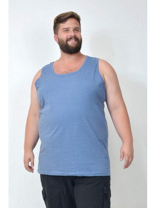 Regata Básica Plus Size Jeans