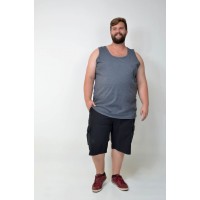 Regata Básica Plus Size Grafite