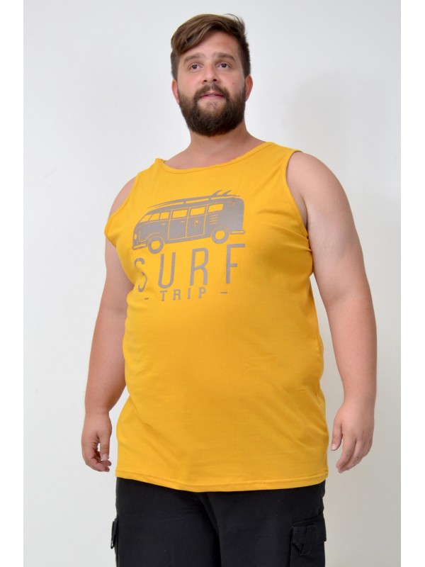 Regata Plus Size Surf Club Mostarda