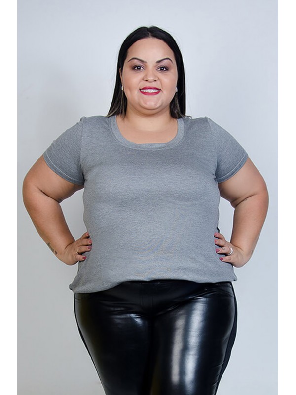 Blusa Modelo Bata Básica Mescla