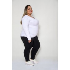 Blusa Básica Manga Longa Branca
