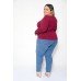 Blusa Básica Manga Longa Bordo