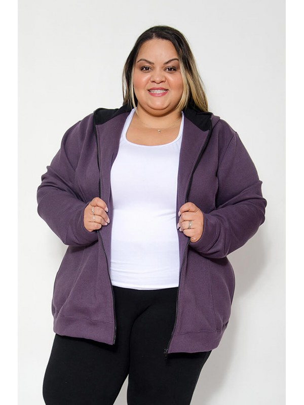 Blusão Moletom Berinjela