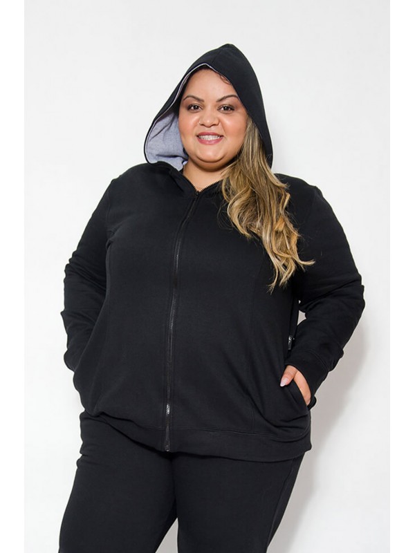 Blusão Moletom Preto