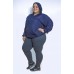 Jaqueta  Corta Vento Plus Size Marinho