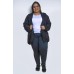 Jaqueta  Corta Vento Plus Size Preto