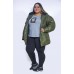Jaqueta Nylon Plus Size Musgo