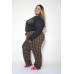 Pijama Feminino Xadrez Plus Size Marrom