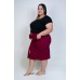 Saia de Linho Bordo