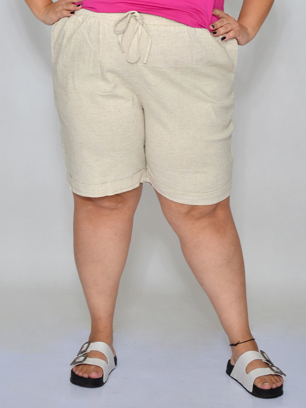 Bermuda de Linho Cru