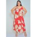 Vestido Midi Viscose Vermelho