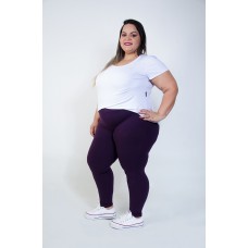 Calça Legging Plus Size Beringela