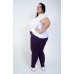 Calça Legging Plus Size Beringela