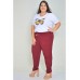 Calça de Moletinho Bordô