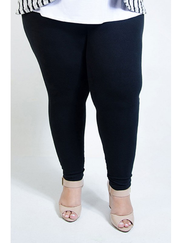 Calça Legging Plus Size Preta